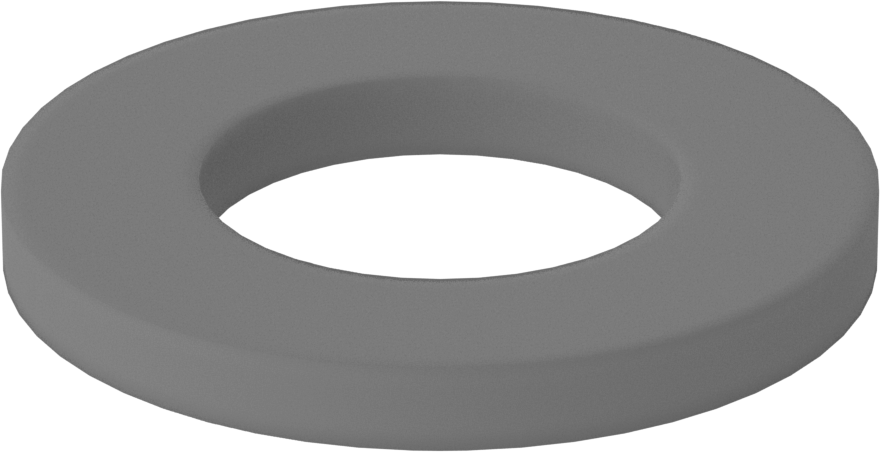 Aşınmaya Dayanıklı Deri Yastıklama Pulları, M10 Vida Boyutu için, 11 mm ID, 20 mm OD