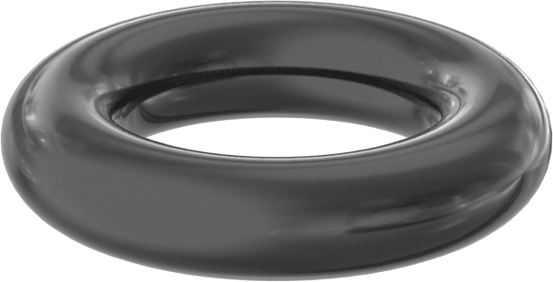 Yağa ve Aşınmaya Dayanıklı Poliüretan O-Ring, 1/8 Kesirli Genişlik, Dash No. 204