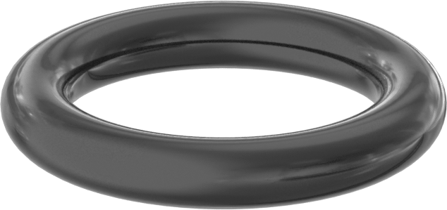 Yağa ve Aşınmaya Dayanıklı Poliüretan O-Ring, 1/8 Kesirli Genişlik, Dash Numara 208