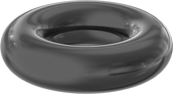 Yağa ve Aşınmaya Dayanıklı Poliüretan O-Ring, 1/8 Kesirli Genişlik, Dash No. 202