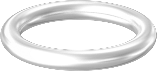 Yağa ve Aşınmaya Dayanıklı Poliüretan O-Ring, Yüksek Basınç, 1/8 Kesirli Genişlik, Dash No. 211