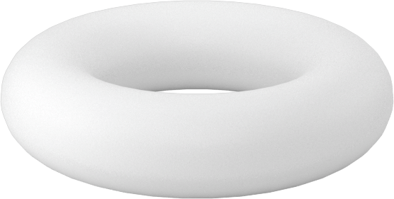 Ultra Kimyasal Dirençli Sert PTFE O-Ring, 1/16 Kesirli Genişlik, Dash Numarası 007