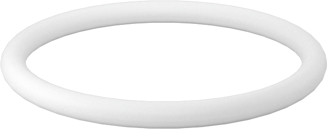 Ultra Kimyasal Dirençli Sert PTFE O-Ring, 3/32 Kesirli Genişlik, Dash No. 123