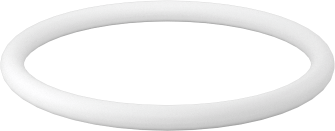 Ultra Kimyasal Dirençli Sert PTFE O-Ring, 3/32 Kesirli Genişlik, Dash No. 125