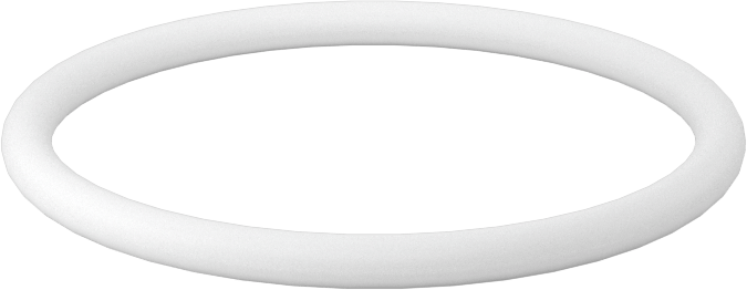 Ultra Kimyasal Dirençli Sert PTFE O-Ring, 3/32 Kesirli Genişlik, Dash Numara 126