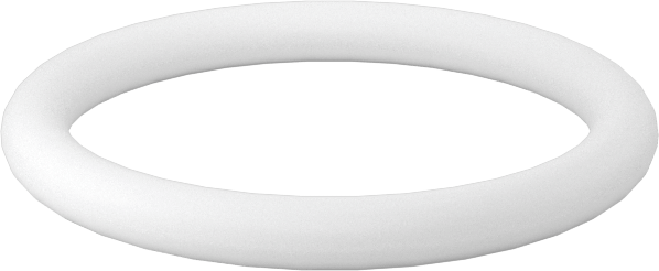 Ultra Kimyasal Dirençli Sert PTFE O-Ring, 1/16 Kesirli Genişlik, Dash Numarası 015