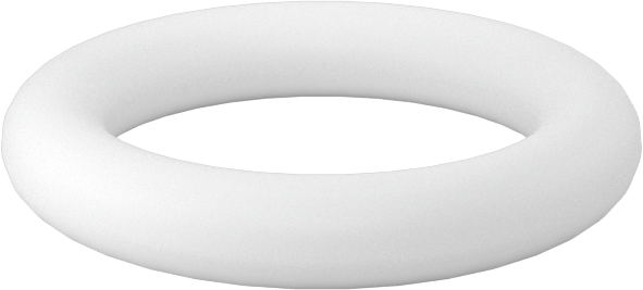 Ultra Kimyasal Dirençli Sert PTFE O-Ring, 3/32 Kesirli Genişlik, Dash No. 111