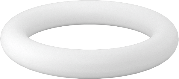 Ultra Kimyasal Dirençli Sert PTFE O-Ring, 3/32 Kesirli Genişlik, Dash No. 112