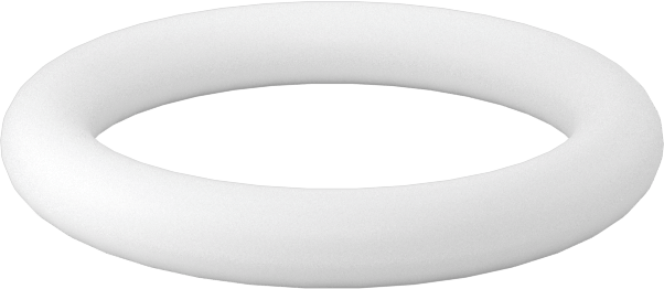 Ultra Kimyasal Dirençli Sert PTFE O-Ring, 3/32 Kesirli Genişlik, Dash Numarası 113