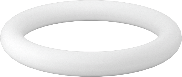 Ultra Kimyasal Dirençli Sert PTFE O-Ring, 3/32 Kesirli Genişlik, Dash Numarası 114