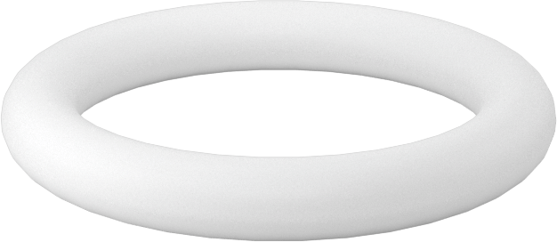 Ultra Kimyasal Dirençli Sert PTFE O-Ring, 1/8 Kesirli Genişlik, Dash No. 210