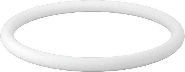Ultra Kimyasal Dirençli Sert PTFE O-Ring, 1/16 Kesirli Genişlik, Dash Numarası 020