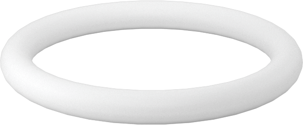 Ultra Kimyasal Dirençli Sert PTFE O-Ring, 3/32 Kesirli Genişlik, Dash No. 117