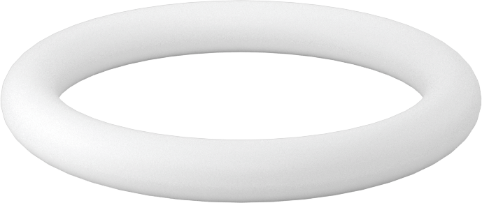 Ultra Kimyasal Dirençli Sert PTFE O-Ring, 3/16 Fraksiyonel Genişlik, Dash Numarası 324