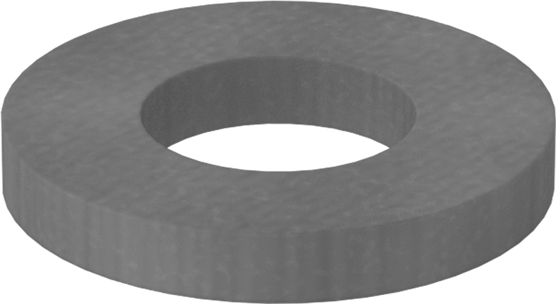 Sert Fiber Pullar, 4 Numaralı Vida için, 0.125" ID, 0.250" OD, 0,028 inç - 0,034 inç Kalınlık