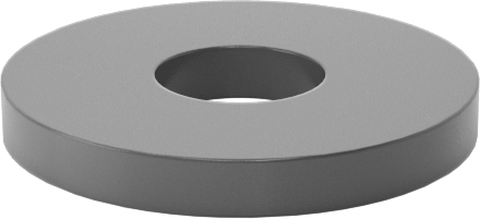 Asit Dirençli PVC Plastik Pul, 2 Numaralı Vida Boyutu için, 0.090" ID, 0.250" OD