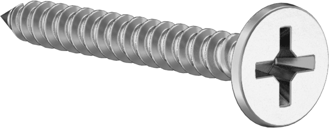 Metal Çerçeve için Alçıpan Vidası, Korozyona Dayanıklı Kaplamalı Çelik, Numara 6 Boyut, 1-1/4" Uzunluk