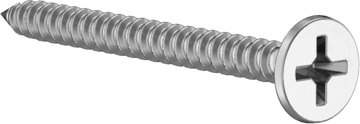 Metal Çerçeve için Alçıpan Vidası, Korozyona Dayanıklı Kaplamalı Çelik, Numara 6 Boyut, 1-5/8 inç Uzunluk