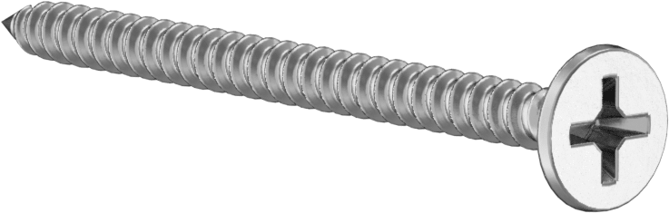 Metal Çerçeve için Alçıpan Vidası, Korozyona Dayanıklı Kaplamalı Çelik, Numara 6 Boyut, 2" Uzunluk