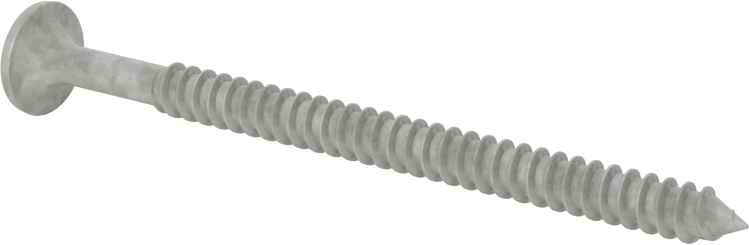 Metal Çerçeve için Alçıpan Vidası, Korozyona Dayanıklı Kaplamalı Çelik, Numara 8 Boyut, 2-1/2" Uzunluk