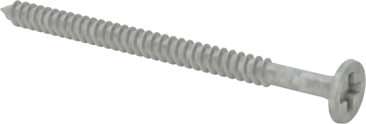 Metal Çerçeve için Alçıpan Vidası, Korozyona Dayanıklı Kaplamalı Çelik, Numara 8 Boyut, 2-1/2" Uzunluk