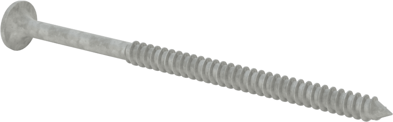 Metal Çerçeve için Alçıpan Vidası, Korozyona Dayanıklı Kaplamalı Çelik, Numara 8 Boyut, 3" Uzunluk