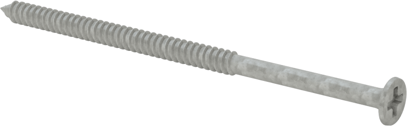 Metal Çerçeve için Alçıpan Vidası, Korozyona Dayanıklı Kaplamalı Çelik, 10 Numaralı Boyut, 3-3/4" Uzunluk