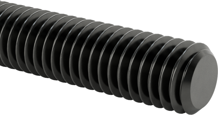 Orta Mukavemetli Sol Dişli Çubuk, B7 Sınıfı Çelik, 3/8"-16 Diş Boyutu, 3 Fit Uzunluk