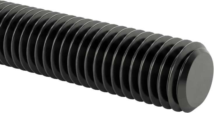 Orta Mukavemetli Sol Dişli Çubuk, B7 Sınıfı Çelik, 1/2"-13 Diş Boyutu, 3 Fit Uzunluk