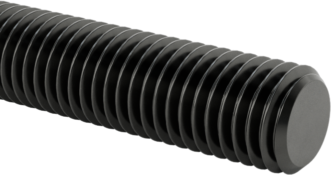 Orta Mukavemetli Sol Dişli Çubuk, B7 Sınıfı Çelik, 1/4"-28 Diş Boyutu, 6 Fit Uzunluk