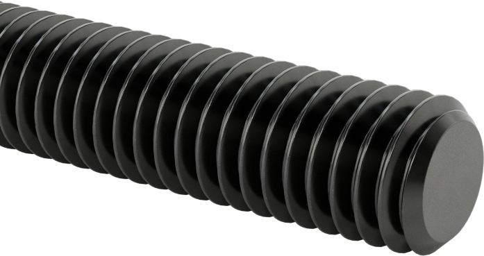 Orta Mukavemetli Sol Dişli Çubuk, B7 Sınıfı Çelik, 3/8"-16 Diş Boyutu, 6 Fit Uzunluk