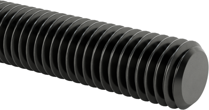 Orta Mukavemetli Sol Dişli Çubuk, B7 Sınıfı Çelik, 1/2"-13 Diş Boyutu, 6 Fit Uzunluk
