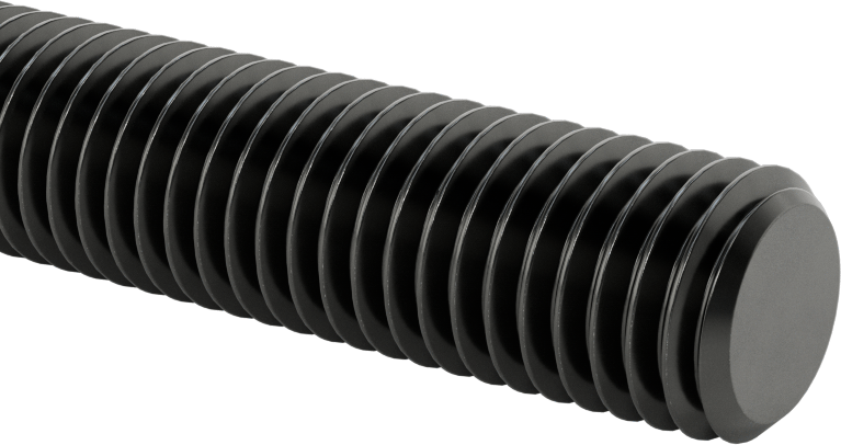 Orta Mukavemetli Sol Dişli Çubuk, B7 Sınıfı Çelik, 5/8"-11 Diş Boyutu, 6 Fit Uzunluk