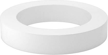 PTFE Plastik Pul, 8 Numaralı Vida için, 0.197" ID, 0.280" OD, 0,045“-0,055” Kalınlık