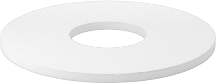 PTFE Plastik Pul, 2 Numaralı Vida için, 0.09" ID, 0.25" OD, 0,008“ ila 0,012” Kalınlık