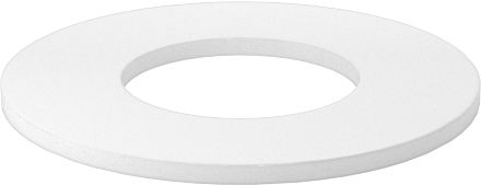 PTFE Plastik Pul, 4 Numaralı Vida için, 0.125" ID, 0.250" OD, 0,008“-0,012” Kalınlık