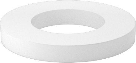 PTFE Plastik Pul, 4 Numaralı Vida için, 0.137" ID, 0.250" OD, 0,027 inç - 0,035 inç Kalınlık