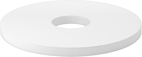 PTFE Plastik Pul, 5 numaralı vida boyutu için, 0.137" ID, 0.500" OD