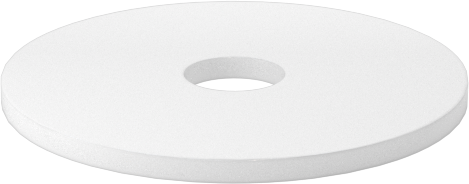 PTFE Plastik Pul, 5 numaralı vida boyutu için, 0.137" ID, 0.625" OD