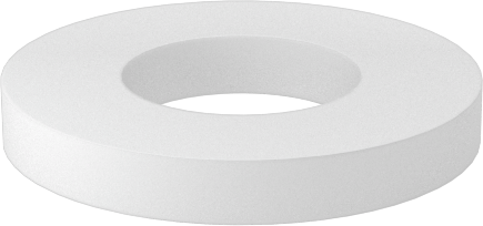 PTFE Plastik Pul, 2 Numaralı Vida Boyutu için, 0.094" ID, 0.188" OD