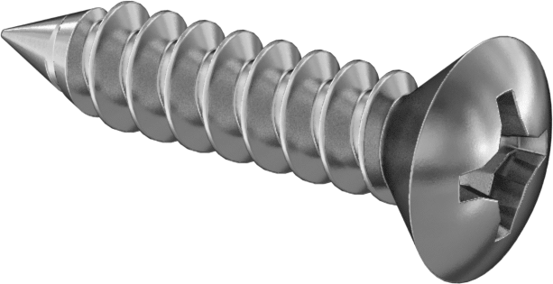 Sac Metal için Oval Başlı Vidalar, Süper Korozyona Dayanıklı 316 Paslanmaz Çelik, Numara 6 Boyut, 5/8" Uzunluk