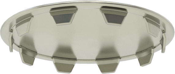 Çelik Geçmeli Panel Tapaları, 2" İç Çap için