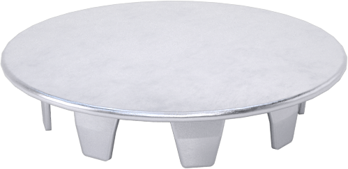 Çelik Geçmeli Panel Tapaları, Nikel Kaplı, 13/16" İç Çap için