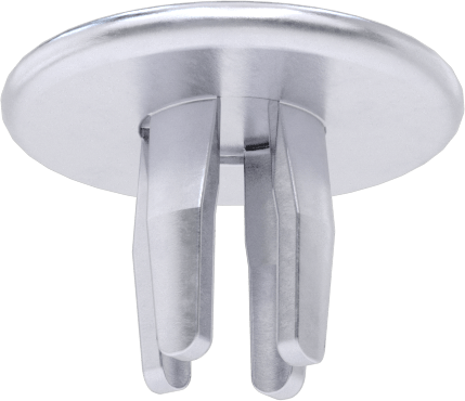 Çelik Geçmeli Panel Tapaları, Nikel Kaplı, 1/8" İç Çap için