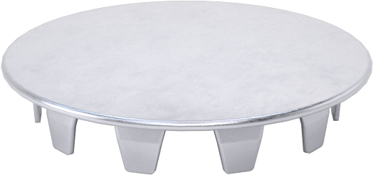 Çelik Geçmeli Panel Tapaları, Nikel Kaplı, 1-3/16" İç Çap