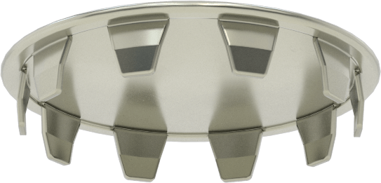 Çelik Geçmeli Panel Tapaları, 1-5/8" İç Çap için