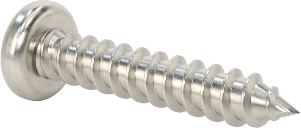 Sac Metal için Tri-Wing® Yuvarlak Başlı Vidalar, 18-8 Paslanmaz Çelik, Numara 6 Boyut, 3/4" Uzunluk