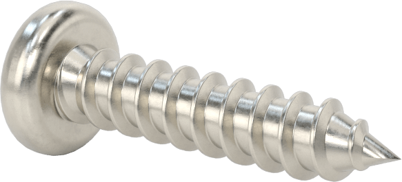 Sac Metal için Tri-Wing® Yuvarlak Başlı Vidalar, 18-8 Paslanmaz Çelik, Numara 8 Boyut, 3/4" Uzunluk