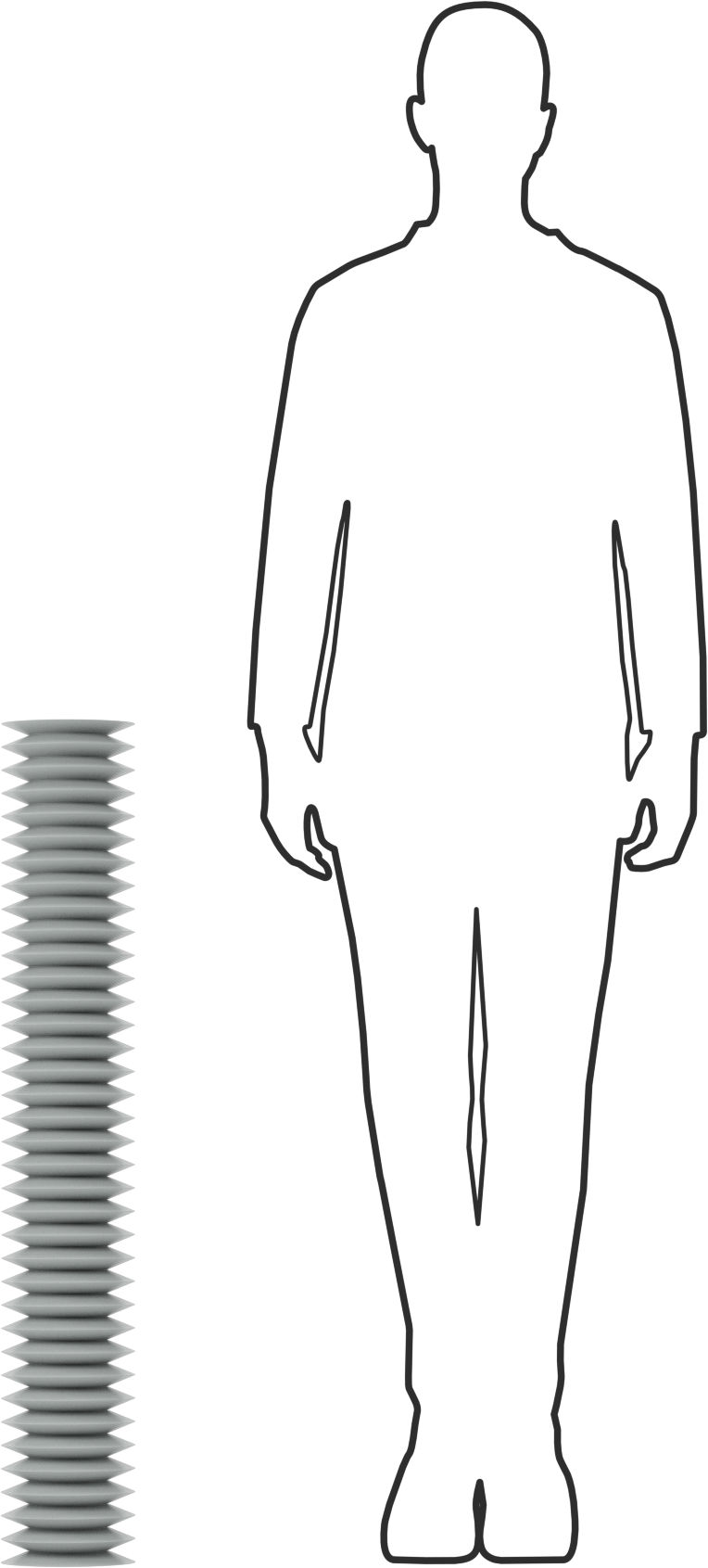 Yüksek Sıcaklığa Dayanıklı Nefes Alabilir Yuvarlak Körük, Flanşlı Uçlu, 3-1/4" ID x 5-3/4" OD, 3' Uzatılmış Uzunluk