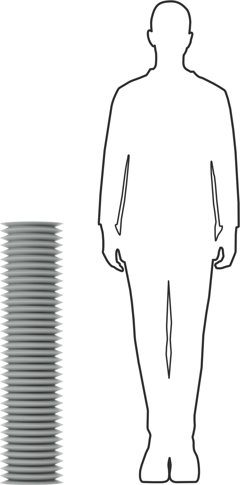 Yüksek Sıcaklığa Dayanıklı Nefes Alabilir Yuvarlak Körük, Flanşlı Uçlu, 6-1/4" ID x 8-3/4" OD, 3' Uzatılmış Uzunluk